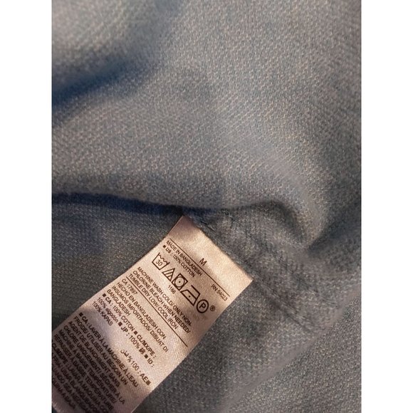 Old Navy Men's Super Soft Cotton Flannel Light Blue Slim Fit Shirt. Size Medium - Picture 11 of 11